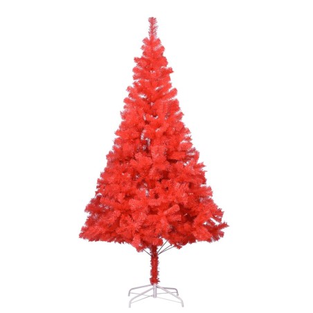 Künstlicher Weihnachtsbaum mit Ständer Rot 210 cm PVC