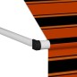 Einziehbare Markise Handbetrieben 250 cm Orange und Braun Einziehbare Markise Handbetrieben 250 cm Orange und Braun