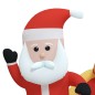 vidaXL Aufblasbarer Weihnachtsmann mit Rentieren LED 138 cm vidaXL Aufblasbarer Weihnachtsmann mit Rentieren LED 138 cm