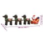 vidaXL Aufblasbarer Weihnachtsmann mit Rentieren LED 138 cm vidaXL Aufblasbarer Weihnachtsmann mit Rentieren LED 138 cm