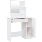 vidaXL Schminktisch mit Spiegel Weiß 86,5x35x136 cm vidaXL Schminktisch mit Spiegel Weiß 86,5x35x136 cm