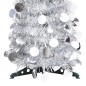 Künstlicher Pop-Up-Weihnachtsbaum Silbern 120 cm PET Künstlicher Pop-Up-Weihnachtsbaum Silbern 120 cm PET
