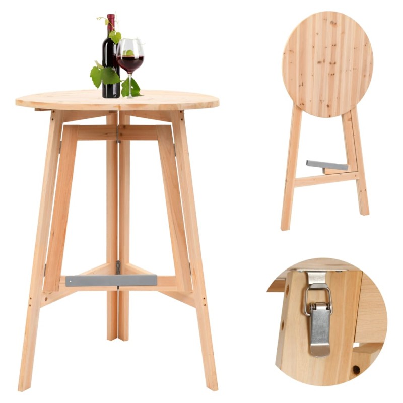 Klappbarer Bartisch 78 cm Tannenholz Klappbarer Bartisch 78 cm Tannenholz