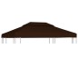 vidaXL Pavillon-Dachplane mit Kaminabzug 310 g/m² 4x3 m Braun vidaXL Pavillon-Dachplane mit Kaminabzug 310 g/m² 4x3 m Braun