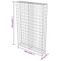 vidaXL Gabionenwand mit Abdeckung Verzinkter Stahl 100×20×150 cm vidaXL Gabionenwand mit Abdeckung Verzinkter Stahl 100×20×150 cm