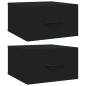 Wand-Nachttische 2 Stk. Schwarz 35x35x20 cm Wand-Nachttische 2 Stk. Schwarz 35x35x20 cm