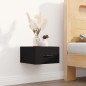 Wand-Nachttische 2 Stk. Schwarz 35x35x20 cm Wand-Nachttische 2 Stk. Schwarz 35x35x20 cm