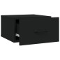 Wand-Nachttische 2 Stk. Schwarz 35x35x20 cm Wand-Nachttische 2 Stk. Schwarz 35x35x20 cm