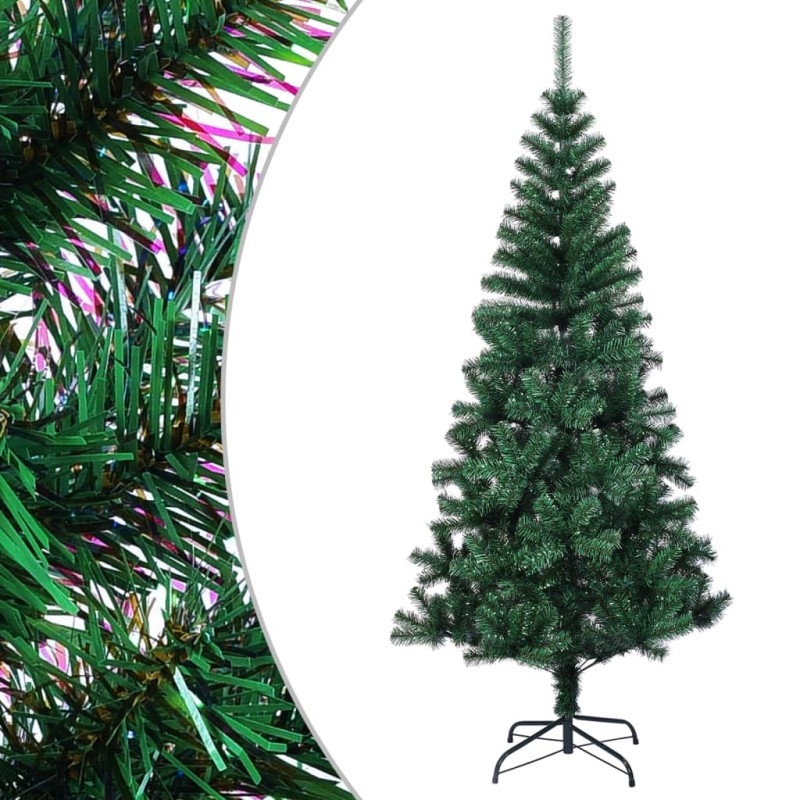 Künstlicher Weihnachtsbaum Schillernde Spitzen Grün 240 cm PVC Künstlicher Weihnachtsbaum Schillernde Spitzen Grün 240 cm PVC