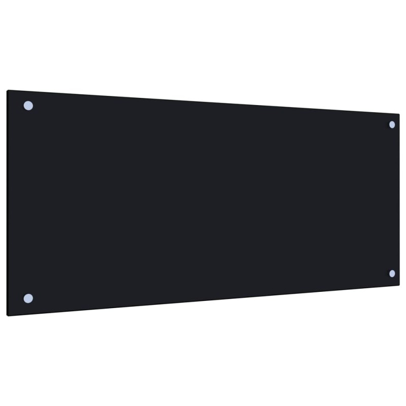 vidaXL Küchenrückwand Schwarz 90x40 cm Hartglas vidaXL Küchenrückwand Schwarz 90x40 cm Hartglas