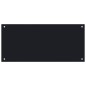 vidaXL Küchenrückwand Schwarz 90x40 cm Hartglas vidaXL Küchenrückwand Schwarz 90x40 cm Hartglas