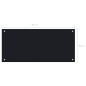 vidaXL Küchenrückwand Schwarz 90x40 cm Hartglas vidaXL Küchenrückwand Schwarz 90x40 cm Hartglas