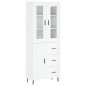 vidaXL Highboard Hochglanz-Weiß 69,5x34x180 cm Holzwerkstoff vidaXL Highboard Hochglanz-Weiß 69,5x34x180 cm Holzwerkstoff