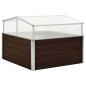 vidaXL Gewächshaus Braun 100 x 100 x 85 cm Verzinkter Stahl vidaXL Gewächshaus Braun 100 x 100 x 85 cm Verzinkter Stahl