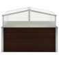 vidaXL Gewächshaus Braun 100 x 100 x 85 cm Verzinkter Stahl vidaXL Gewächshaus Braun 100 x 100 x 85 cm Verzinkter Stahl