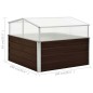 vidaXL Gewächshaus Braun 100 x 100 x 85 cm Verzinkter Stahl vidaXL Gewächshaus Braun 100 x 100 x 85 cm Verzinkter Stahl
