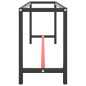 vidaXL Werkbankgestell Mattschwarz und Mattrot 190x50x79 cm Metall vidaXL Werkbankgestell Mattschwarz und Mattrot 190x50x79 cm Metall