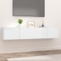 vidaXL TV-Schränke 2 Stk. Hochglanz-Weiß 80x30x30 cm Holzwerkstoff vidaXL TV-Schränke 2 Stk. Hochglanz-Weiß 80x30x30 cm Holzwerkstoff