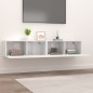 vidaXL TV-Schränke 2 Stk. Hochglanz-Weiß 80x30x30 cm Holzwerkstoff vidaXL TV-Schränke 2 Stk. Hochglanz-Weiß 80x30x30 cm Holzwerkstoff