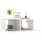 vidaXL TV-Schränke 2 Stk. Hochglanz-Weiß 80x30x30 cm Holzwerkstoff vidaXL TV-Schränke 2 Stk. Hochglanz-Weiß 80x30x30 cm Holzwerkstoff