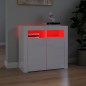 Sideboard mit LED-Leuchten Hochglanz-Weiß 80x35x75 cm Sideboard mit LED-Leuchten Hochglanz-Weiß 80x35x75 cm