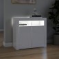 Sideboard mit LED-Leuchten Hochglanz-Weiß 80x35x75 cm Sideboard mit LED-Leuchten Hochglanz-Weiß 80x35x75 cm