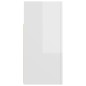 Sideboard mit LED-Leuchten Hochglanz-Weiß 80x35x75 cm Sideboard mit LED-Leuchten Hochglanz-Weiß 80x35x75 cm
