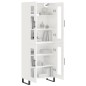 Highboard Hochglanz-Weiß 69,5x34x180 cm Holzwerkstoff Highboard Hochglanz-Weiß 69,5x34x180 cm Holzwerkstoff