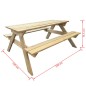 Picknicktisch 150x135x71,5 cm Holz Picknicktisch 150x135x71,5 cm Holz