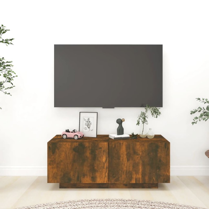 TV-Schrank Räuchereiche 100x35x40 cm Holzwerkstoff TV-Schrank Räuchereiche 100x35x40 cm Holzwerkstoff