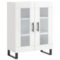 Highboard Hochglanz-Weiß 69,5x34x180 cm Holzwerkstoff Highboard Hochglanz-Weiß 69,5x34x180 cm Holzwerkstoff