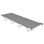Campingbetten 2 Stk. 180x60x19 cm Oxford-Gewebe und Stahl Grau Campingbetten 2 Stk. 180x60x19 cm Oxford-Gewebe und Stahl Grau