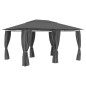 vidaXL Gartenpavillon mit Vorhängen 4 x 3 m Anthrazit vidaXL Gartenpavillon mit Vorhängen 4 x 3 m Anthrazit