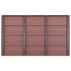 Bodenelement für Solardusche Braun 101x63x5,5 cm WPC