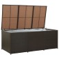 Gartenbox Poly Rattan 180x90x70 cm Braun Gartenbox Poly Rattan 180x90x70 cm Braun