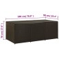 Gartenbox Poly Rattan 180x90x70 cm Braun Gartenbox Poly Rattan 180x90x70 cm Braun