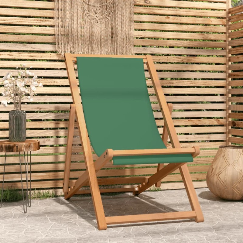 Strandstuhl Klappbar Massivholz Teak Grün Strandstuhl Klappbar Massivholz Teak Grün