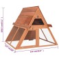 Kaninchenstall 152x127x109,5 cm Massivholz Tanne Kaninchenstall 152x127x109,5 cm Massivholz Tanne