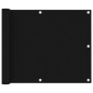 Balkon-Sichtschutz Schwarz 75x500 cm Oxford-Gewebe Balkon-Sichtschutz Schwarz 75x500 cm Oxford-Gewebe