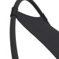 vidaXL Schaukelliege mit Rollen Stahl & Textilene Schwarz vidaXL Schaukelliege mit Rollen Stahl & Textilene Schwarz
