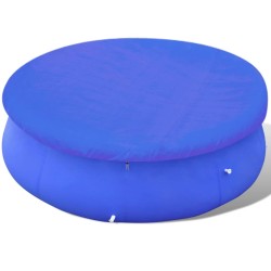 vidaXL Poolabdeckung PE Rund 540 cm 90 g/m²
