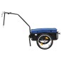 Fahrradanhänger/Handwagen 155x60x83 cm Stahl Blau Fahrradanhänger/Handwagen 155x60x83 cm Stahl Blau