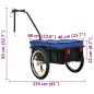 Fahrradanhänger/Handwagen 155x60x83 cm Stahl Blau Fahrradanhänger/Handwagen 155x60x83 cm Stahl Blau