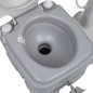 Campingtoilette und Handwaschbecken Set Tragbar Grau Campingtoilette und Handwaschbecken Set Tragbar Grau