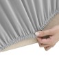 Stretch-Sofahusse Grau Polyester-Jersey Stretch-Sofahusse Grau Polyester-Jersey