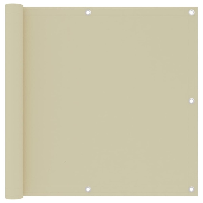 vidaXL Balkon-Sichtschutz Creme 90x500 cm Oxford-Gewebe vidaXL Balkon-Sichtschutz Creme 90x500 cm Oxford-Gewebe
