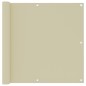 vidaXL Balkon-Sichtschutz Creme 90x500 cm Oxford-Gewebe vidaXL Balkon-Sichtschutz Creme 90x500 cm Oxford-Gewebe