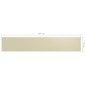 vidaXL Balkon-Sichtschutz Creme 90x500 cm Oxford-Gewebe vidaXL Balkon-Sichtschutz Creme 90x500 cm Oxford-Gewebe
