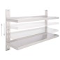 2-stufiges Wandregal Edelstahl 120 x 30 cm 2-stufiges Wandregal Edelstahl 120 x 30 cm