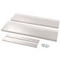 2-stufiges Wandregal Edelstahl 120 x 30 cm 2-stufiges Wandregal Edelstahl 120 x 30 cm